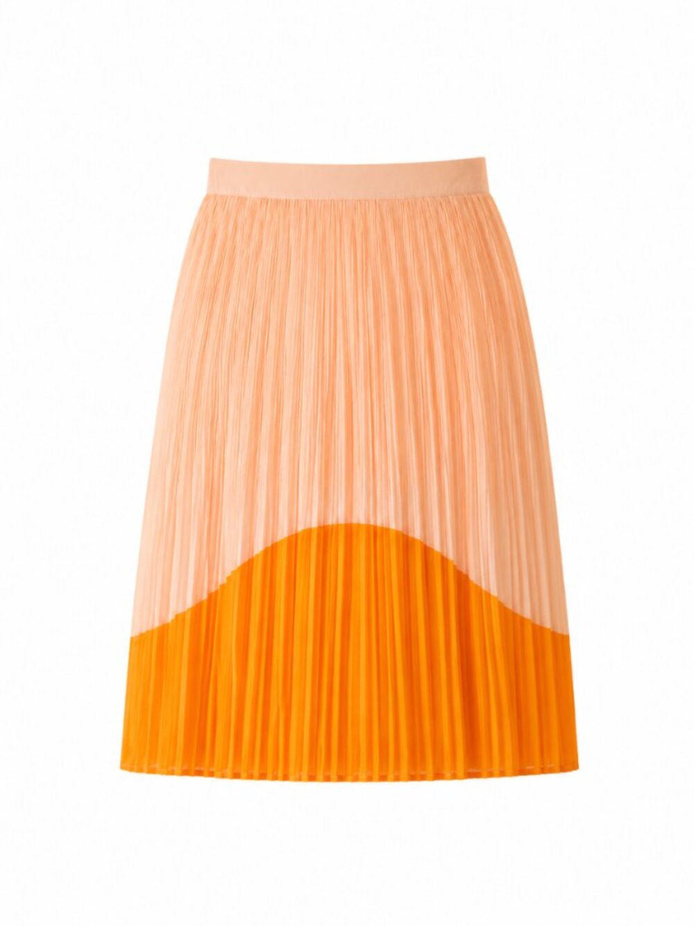NWT RW&CO Pleated Colourblock Midi Skirt Size 10 - Picture 1 of 4